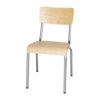 Bolero Cantina Stühle aus verzinktem Stahl mit Holzsitz