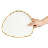 Olympia Kiln dreieckige Teller Kreideweiß 23cm (6 St&u
