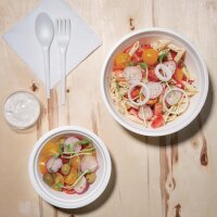 Fiesta Kompostierbare Bagasse-Schalen Rund 350ml (50 Stück)
