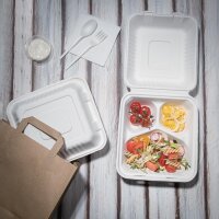 Fiesta Compostable kompostierbare Menüboxen aus Bagasse