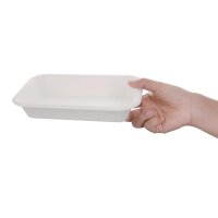 Fiesta Compostable kompostierbare Menüschalen aus Bagasse 68cl (50 Stück)