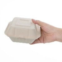 Fiesta Compostable kompostierbare Burgerboxen aus Bagasse 15,2cm (500 Stück)