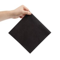 Fiesta Recyclable Dinner-Servietten 1/4 schwarz 3-lagig 40cm (1000 Stück)