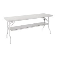 Vogue klappbarer Arbeitstisch aus Edelstahl 1830x610x780