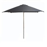Eden Milan quadratischer Sonnenschirm 2,5 x 2,5 m schwarz