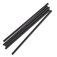 Fiesta Kompostierbare Einzeln Verpackte Papierstrohhalme Schwarz (250 Stück)