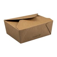 Vegware kompostierbare Menüboxen aus Pappe 1800 ml (180 Stück)