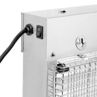 Eazyzap Fliegenvernichter Gebürsteter Edelstahl LED 8W 