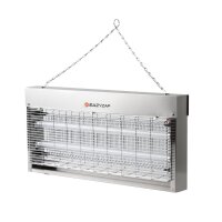 Eazyzap Energieeffizienter Edelstahl-LED-Fliegenkiller 150m&